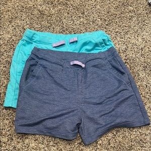 Girls Casual Blue and Teal Shorts
